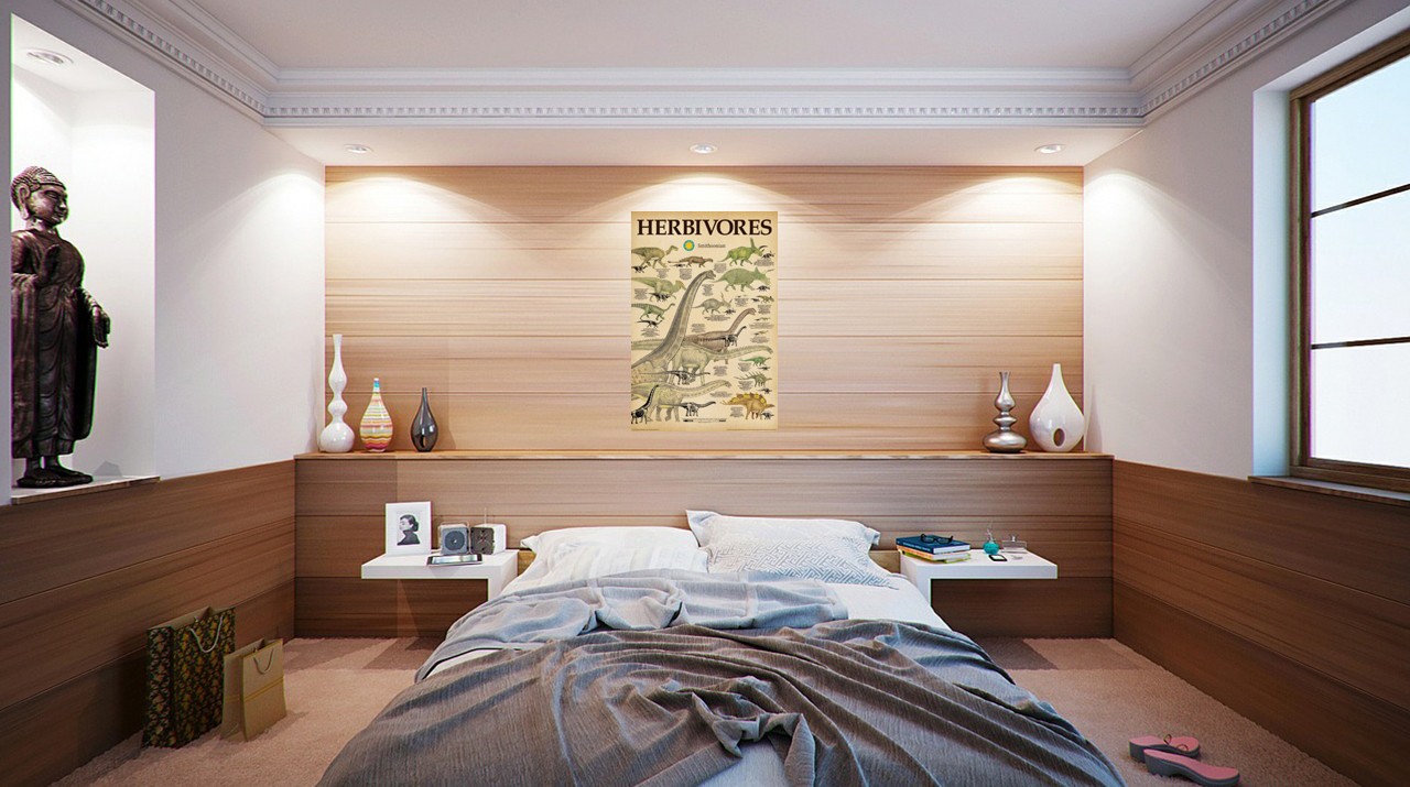 Dinosaurs - Educational Poster (Smithsonian - The Herbivores) (Size: 24" x 36")