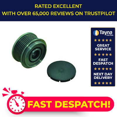 Overrunning Alternator Pulley fits FORD TRANSIT CUSTOM V362 TDCi 2.2D 2012 on