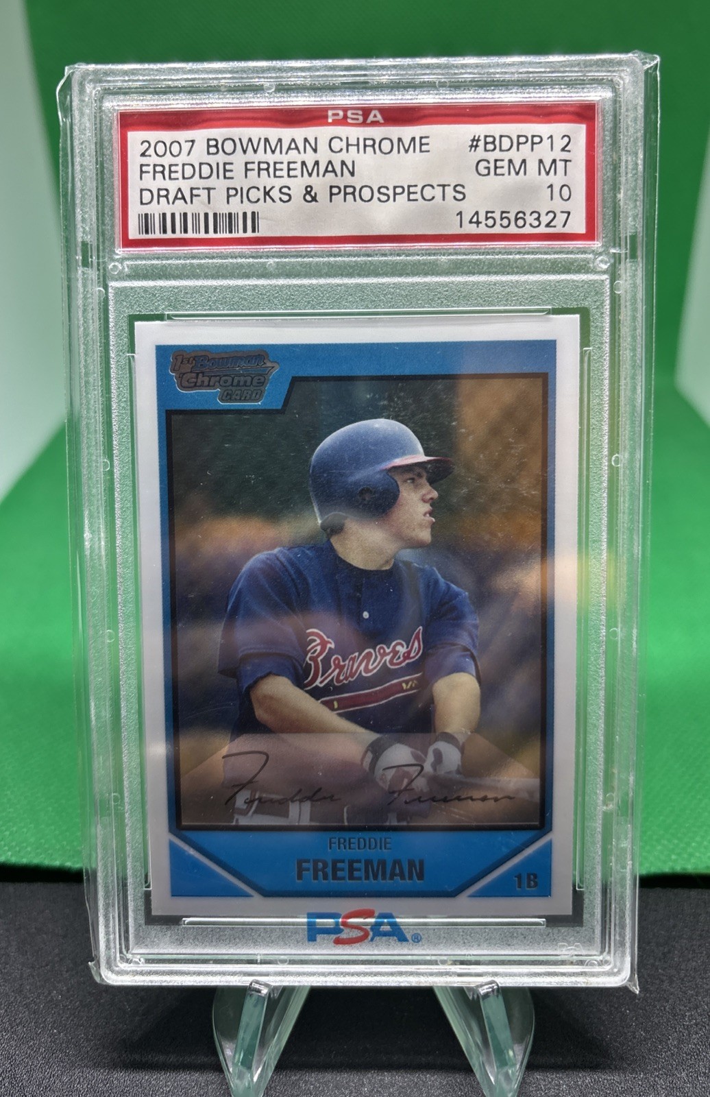 2007 Bowman Chrome #BDPP12 Freddie Freeman Draft Picks & Prospects PSA 10 GEM MT