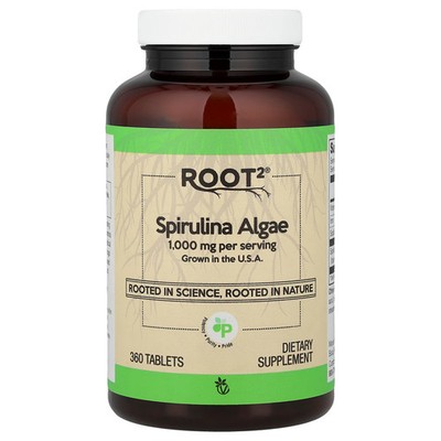 2 X Vitacost, Root2�, Spirulina Algae, 360 Tablets