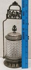 Vintage Meriden #220 Silver Plate Pickle Castor With Tongs & Glass Insert — photo 2