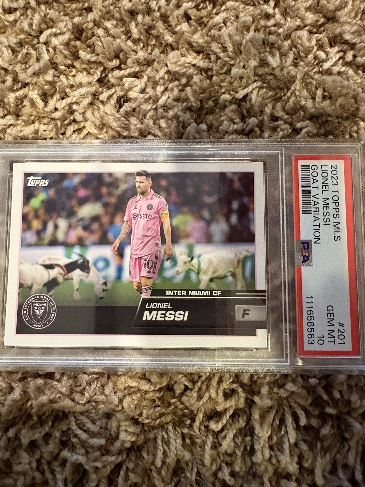 2023 Topps MLS - Goat Variation Lionel Messi #201 PSA 10