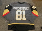 JOHNATHAN MARCHESSAULT LAS VEGAS GOLDEN KNIGHTS SIGNED HOCKEY JERSEY FANATICS