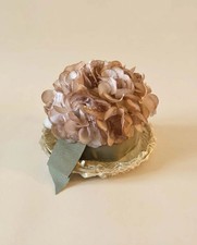 Vintage Floral Bucket Hat 1960s Pink Flower Hat Romantic Garden Party