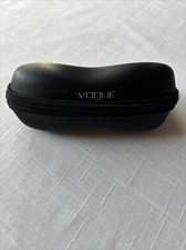 Vogue Zipper Sunglasses Case Black Glasses