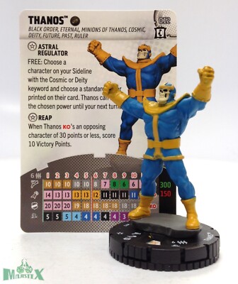 Heroclix Collector's Trove set Thanos #012 Common figure w/card!