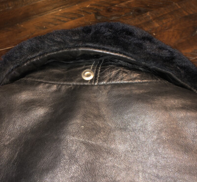 【60s】Vintage Leather Jacket ServalZip Vintage Leather Jacket Serval Zipper Mens 50's 60's