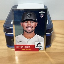 2022 Topps Chrome Platinum Anniversary Payton Henry 98 Miami Marlins baseball 2K