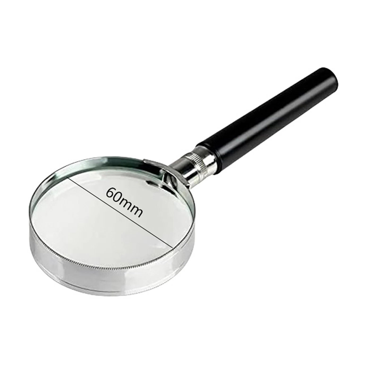 Portable 5X Magnifier Glass for Identifying Small Prints and Inscriptions