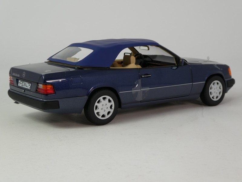 Norev Mercedes Benz 300 CE 24 Cabriolet Blue Metallic 1992 1