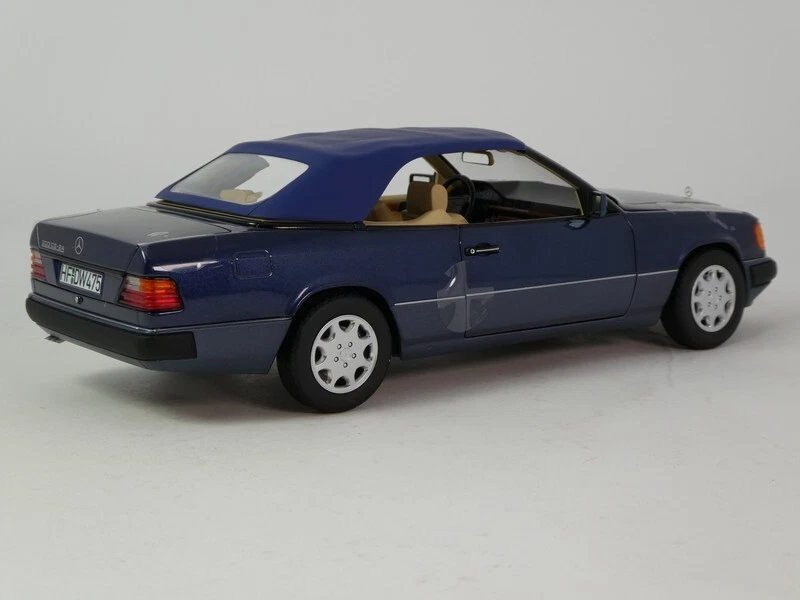 Norev Mercedes Benz 300 CE 24 Cabriolet blue metallic 1992 1/18 183879 - Immagine 3 di 4