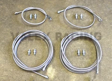 Stainless Main Front & Rear Brake Line Replacement Kit for 96-00 Honda Civic EK