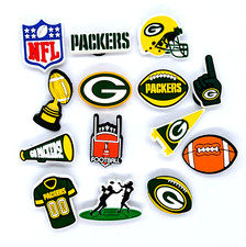 GREEN BAY PACKERS SHOE CHARMS 14pcs Football Cool Gift Accessories Set Lot