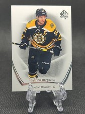2021-22 UD SP Hockey Base #92 Patrice Bergeron - Boston Bruins