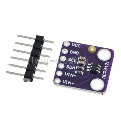 I2C MCP3421 SOT23-6 delta-sigma ADC Evaluation Board for PICkit Serial Analyzer