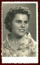 Soviet Era Portrait Beautiful Pretty Girl Woman Lady USSR 1962 Vintage Photo