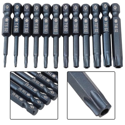 Torx Schrauber Bit Sechskant Schaft Blau Genauigkeit Mit Magnetisch Satz
