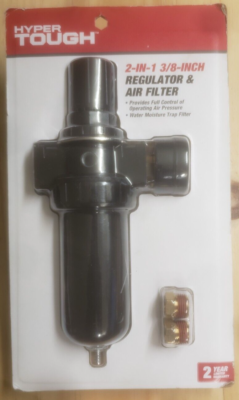 #ad #ad Hyper Tough 2 In 1 3 8quot; Compressed Regulator amp; Air Filter Kit w Pressure Gage $10.00