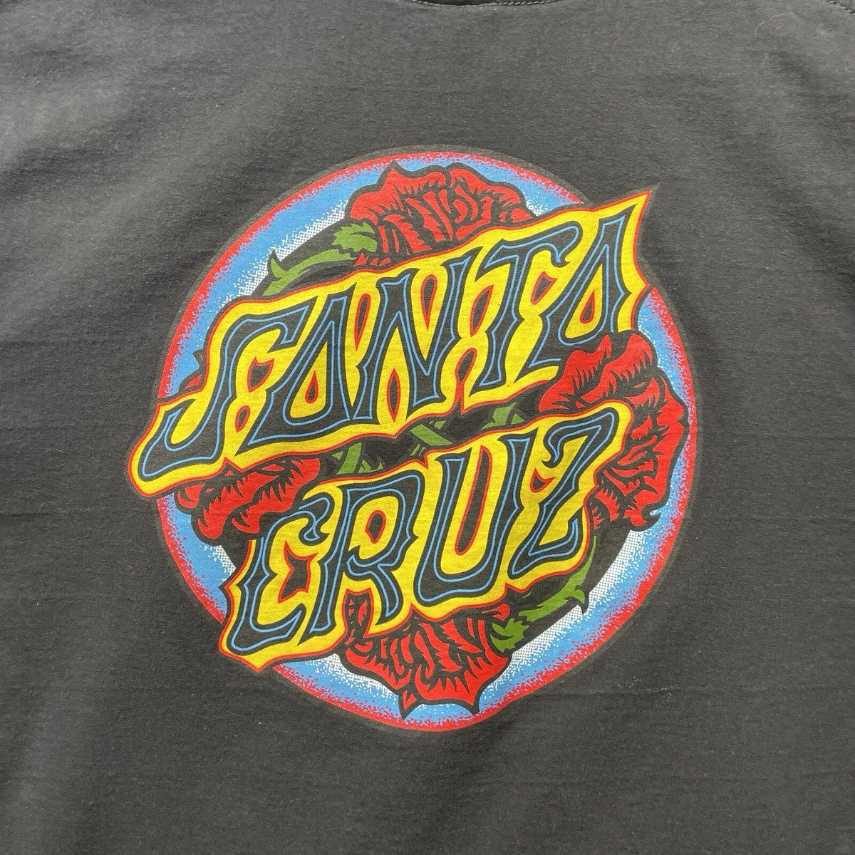 Vintage Santa Cruz (rare tag) Short Sleeve Graphic T Shirt Black