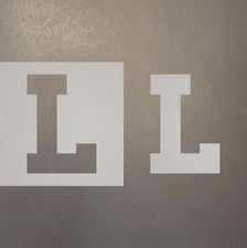 Letter L Plastic Mylar Stencil Airbrush Painting Art Supplies