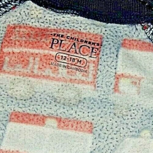 4H 12-18M The Children's Place FIRETRUCKS manta con patas de terciopelo pijama para dormir Foto 4 de 4