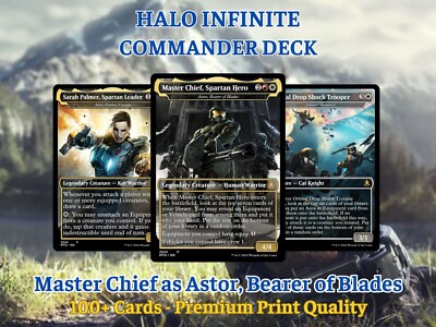 Custom MTG Commander Deck-Halo Infinite-Inspired-100 Cards Bonus