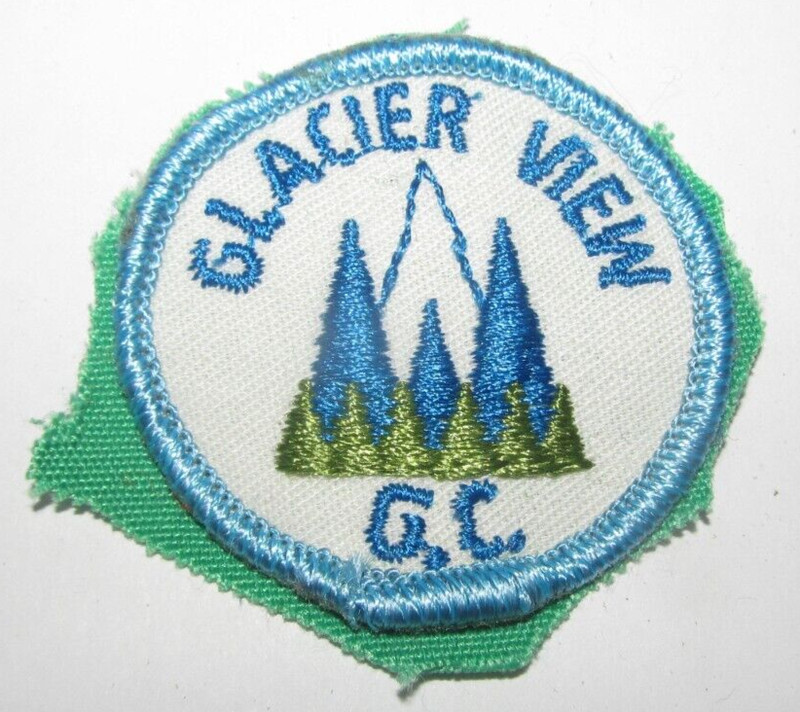 Glacier View G. C. Mountains Patch 2" Blue White Green
