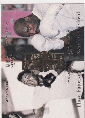 1996 UPPER DECK BOXING EVANDER HOLYFIELD FLOYD PATTERSON USA OLYMPICS JC-1245