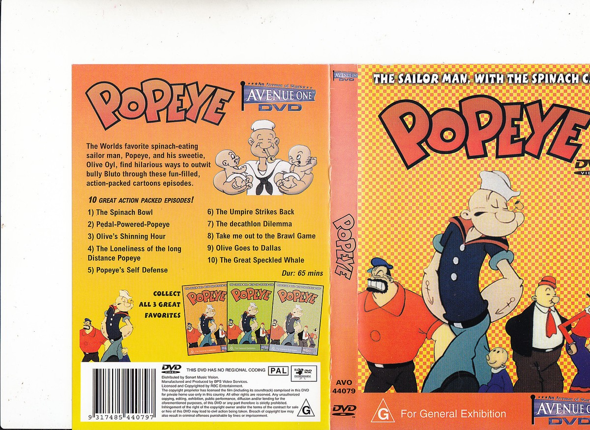 Popeye-1960-TV Series USA-10 Episodes-DVD | eBay