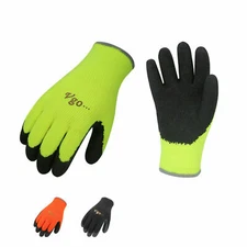 Vgo 3Pairs Foam Latex Coated Gardening and Work Gloves (RB6010)