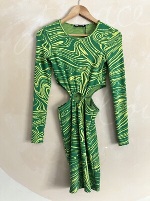 Zara Cut Out Sweater Dress Sz Sm
