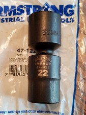 NEW! ARMSTRONG  22MM  1/2 DRIVE SWIVEL 6PT IM...