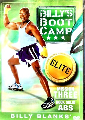 Billy's Boot Camp Elite Mission Three Rock Solid Abs DVD FITNESS WORKOUT BANKS