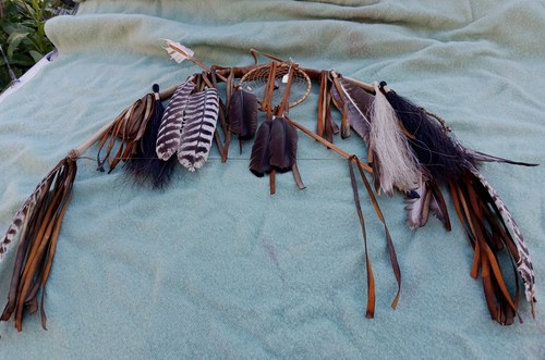 **AWESOME VINTAGE NATIVE AMERICAN BISON RIB BONE BOW SET HANDMADE QUALITY $$! **