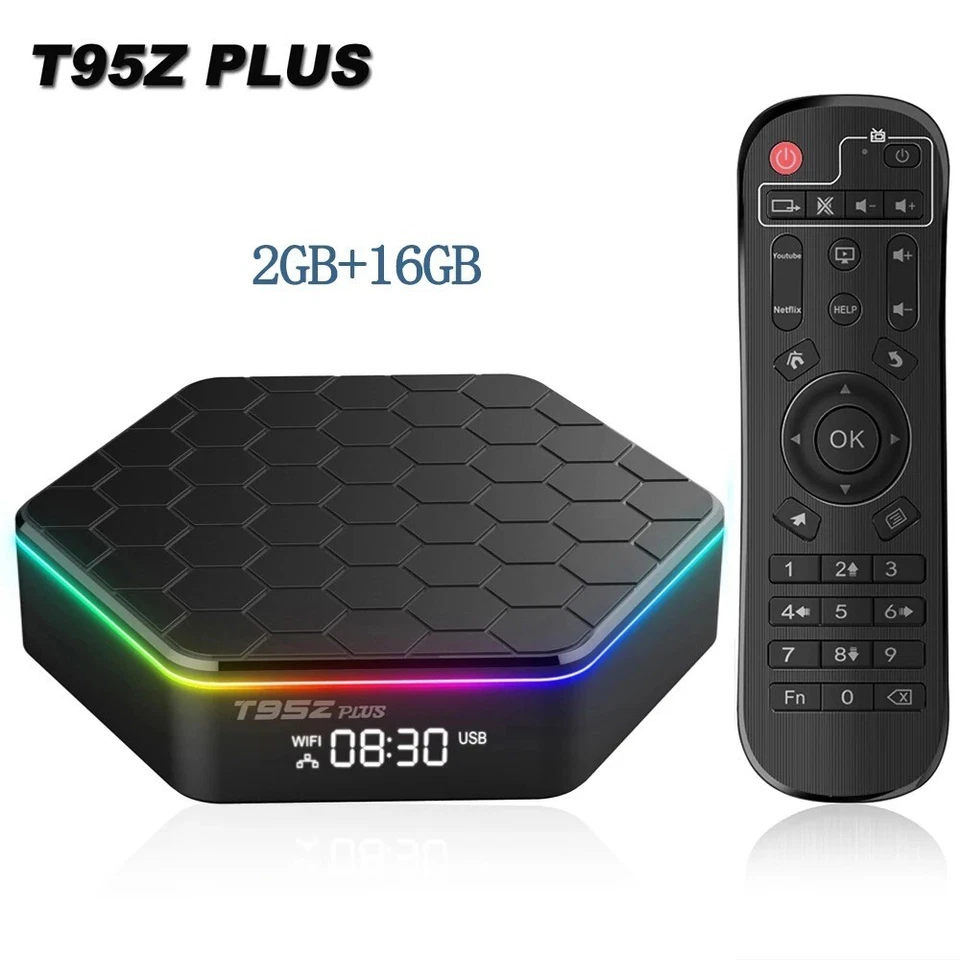 Smart Box TV Boitier T95ZPLUS 2GB 16GB 4K/6K Android 12 Wifi 6 2,4/5,8GHZ 5G - Photo 3/4