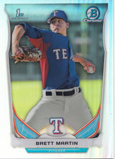 2014 Bowman #CDP-116 Brett Martin Texas Rangers + (Yes 3 Free Mystery Cards)