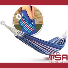 Bliss Hammocks Packable Travel 40in Wide Hammock with Rope Loops 220lb Capacity