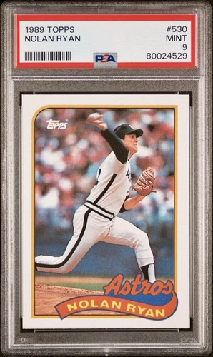 1989 Topps #530 Nolan Ryan PSA 9 MINT Astros Angels Mets Rangers HOF
