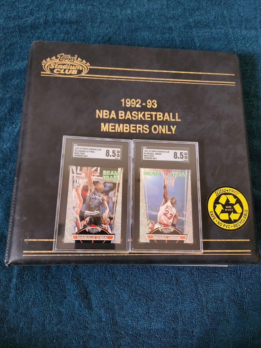 92 Stadium Club, MEMBERS ONLY SET+BEAM TEAM SET MNT🔥SHAQ and