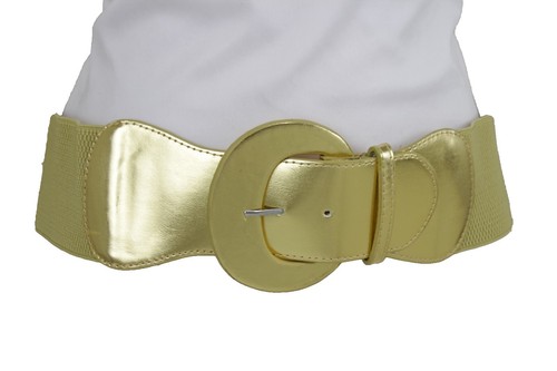 BCBG Maxazria Black and Gold Tone Elastic Belt Size XS | eBay display picture 1
