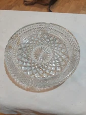 Vintage Anchor Hocking WEXFORD 8-1/2” Clear Glass Cigar Ashtray