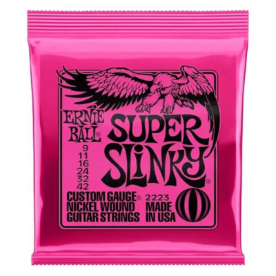 3x ERNIE BALL 2223 PREMIUM SAITEN E-GITARRE SUPER SLINKY 009-042 ELECTRIC STRING