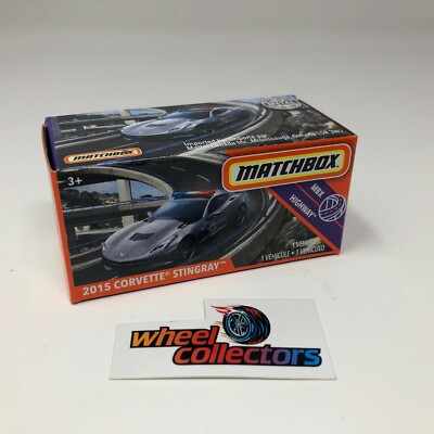 Power Grabs Matchbox – 2015 Corvette Stingray (Y4) – Modellino Scala 1:64 Da Collezione, Blister Case R 2020, Macchinina Nuova Per Bambini E Adulti Collezionisti.