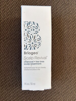 New in Box! Briogeo Scalp Revival Charcoal + Tea Tree Scalp Treatment 1 oz Sooth