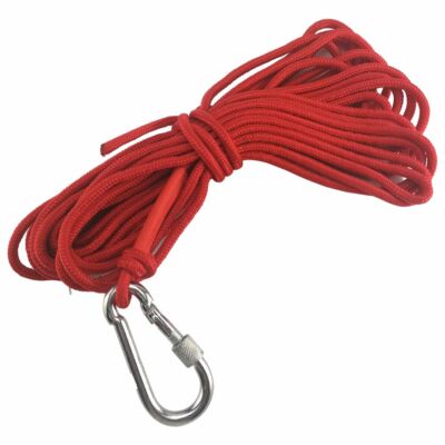 500LB Fishing Magnet Strong Neodymium Pull Force Treasure Hunt /10M Red Rope US