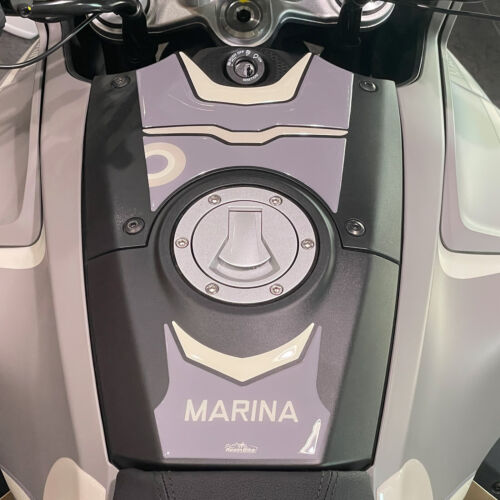 Paraserbatoio Adesivi 3D compatibili con Moto Guzzi V100 Mandello 2023 Marina - Imagen 1 de 8