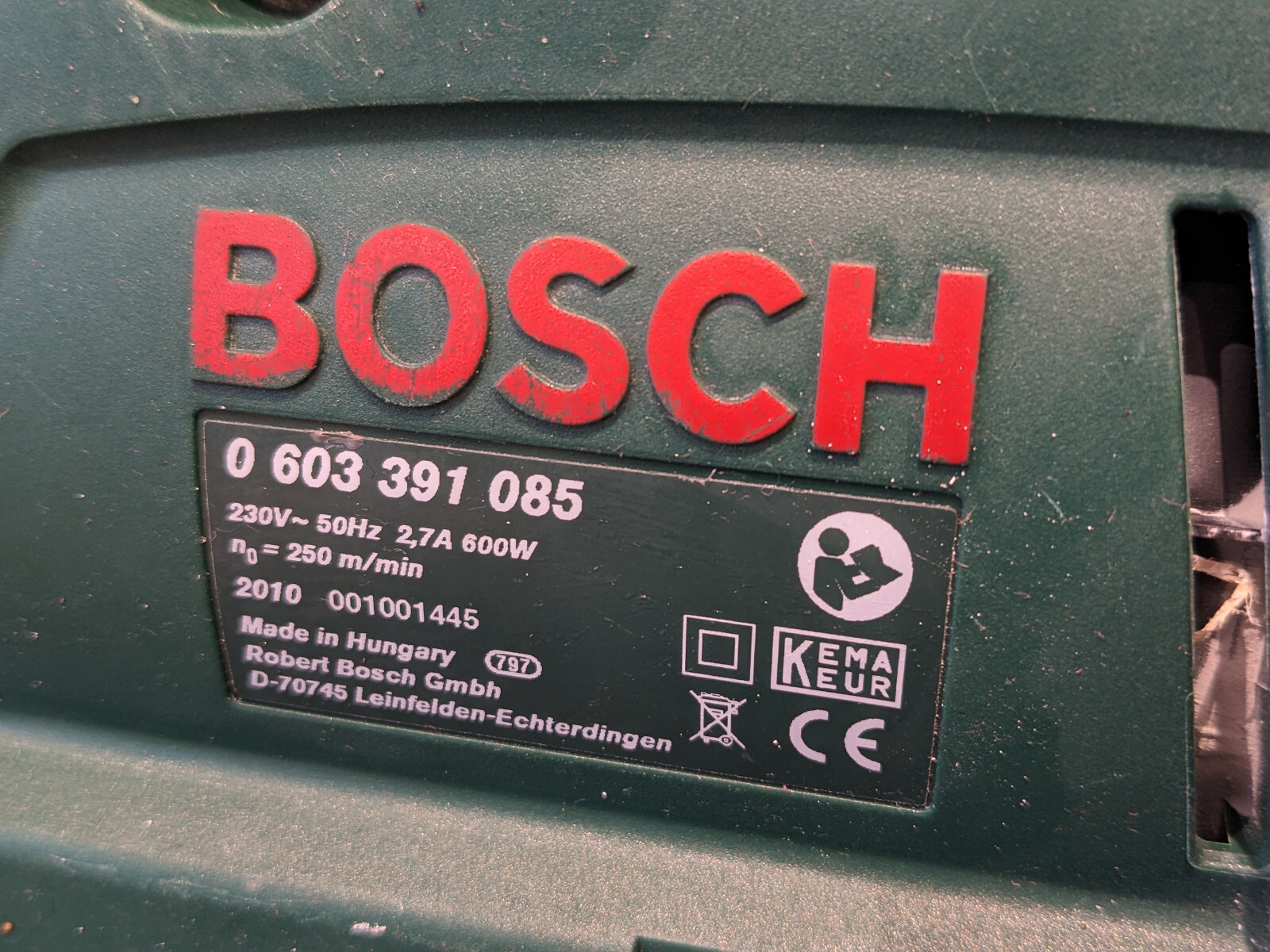 Bosch PBS 7 A 600 Watt Belt Sander WITH UNUSED SANDING BELTS eBay