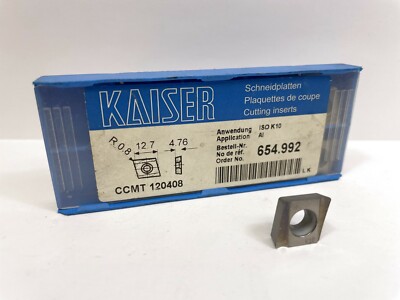 KAISER CCMT 120408 New Carbide Inserts 654.992 9pcs