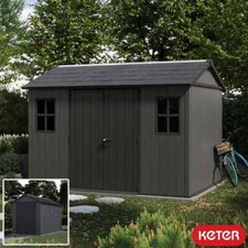 Keter Newton Plus 11ft 5" x 7ft 6"(3.5 x 2.3m) Storage Shed- Front Or Side Entry