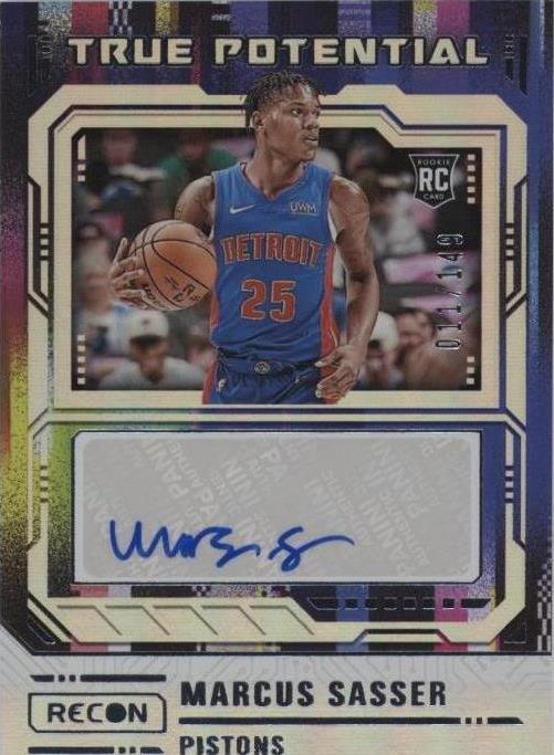 Marcus True 2023-24 Panini Recon - True Potential Signatures Marcus Sasser #TPS-SAS ...